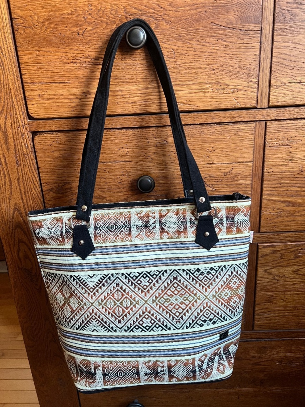 Peruvian Large Handbag Multicolor Satchel